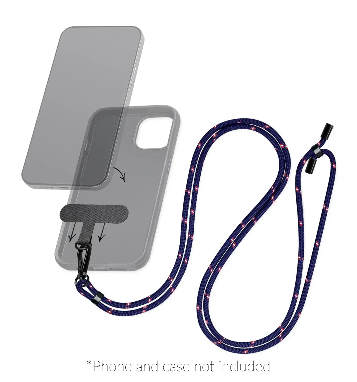Mobilize Nylon Lanyard Blue/Red - Essentify