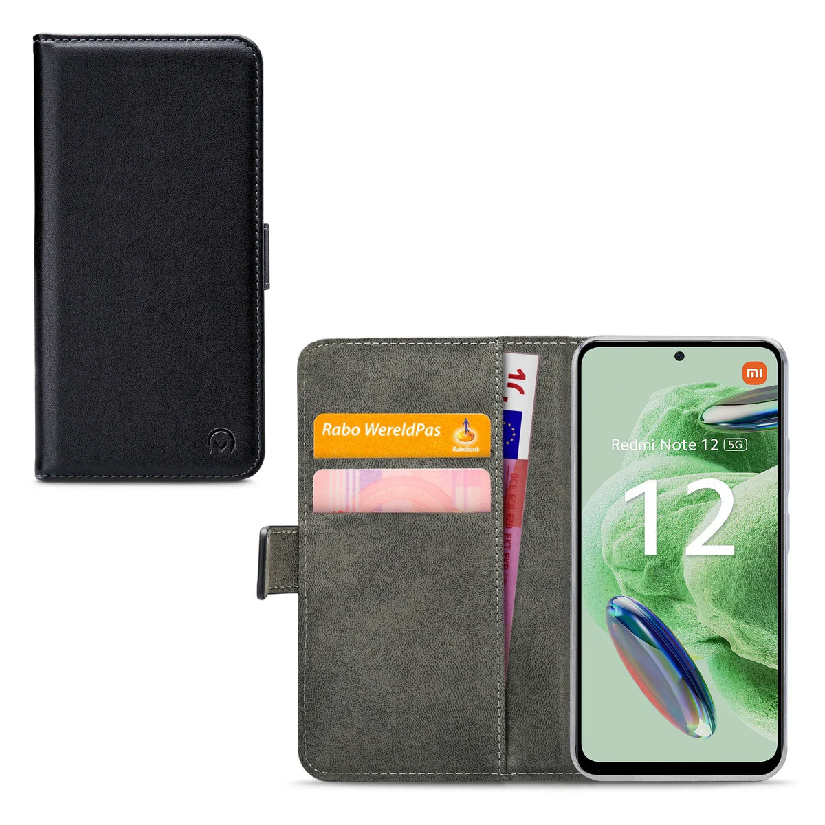 Mobilize Classic Gelly Wallet Book Case Xiaomi Redmi Note 12 5G Black - Essentify