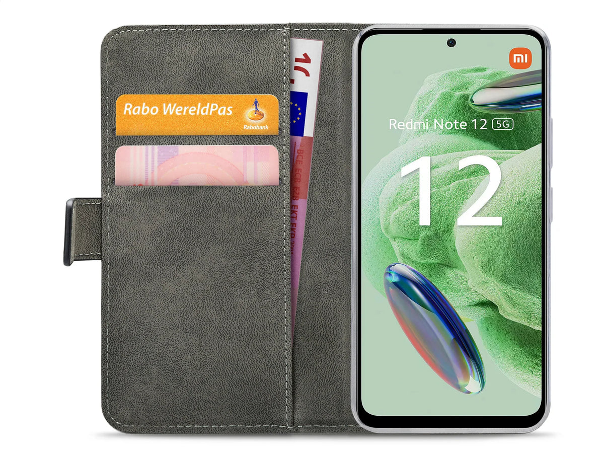 Mobilize Classic Gelly Wallet Book Case Xiaomi Redmi Note 12 5G Black - Essentify
