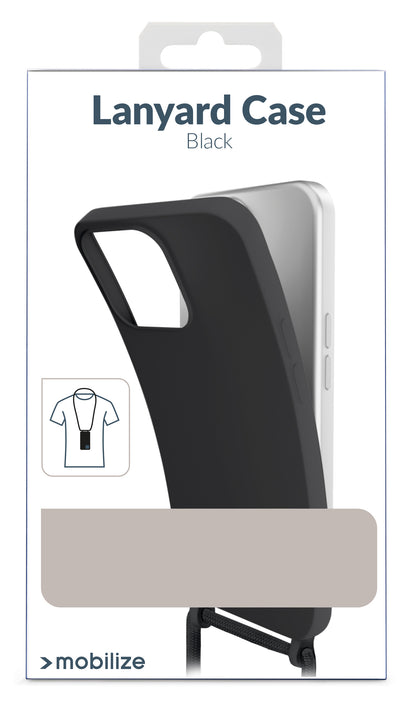 Mobilize Lanyard Gelly Case For Apple Iphone 15 Pro Max Black