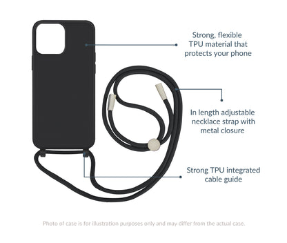 Mobilize Lanyard Gelly Case For Apple Iphone 15 Pro Max Black