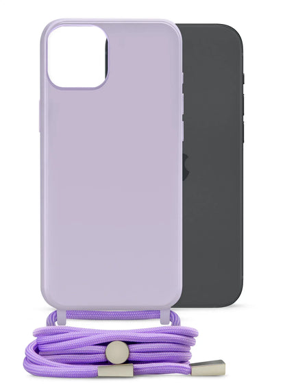 Mobilize Lanyard Gelly Case For Apple Iphone 15 Plus Pastel Purple - Essentify