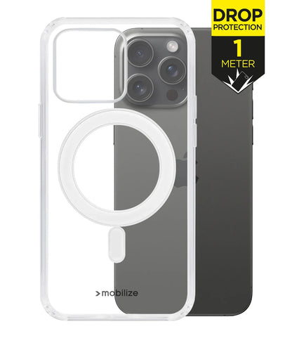 Mobilize Magsafe Compatible Naked Protection Case For Apple Iphone 15 Pro Max Clear - Essentify