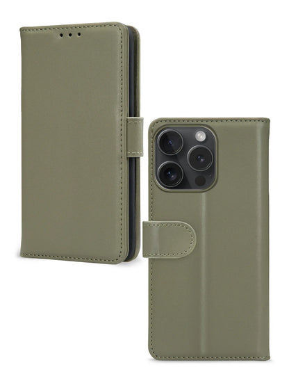 Mobilize Premium Gelly Wallet Book Case Apple Iphone 15 Pro Green - Essentify
