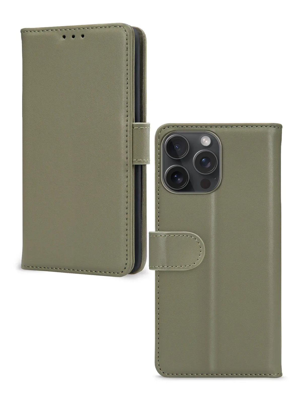 Mobilize Premium Gelly Wallet Book Case Apple Iphone 15 Pro Max Green - Essentify