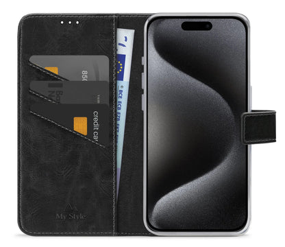 My Style Flex Wallet For Apple Iphone 15 Pro Black - Essentify