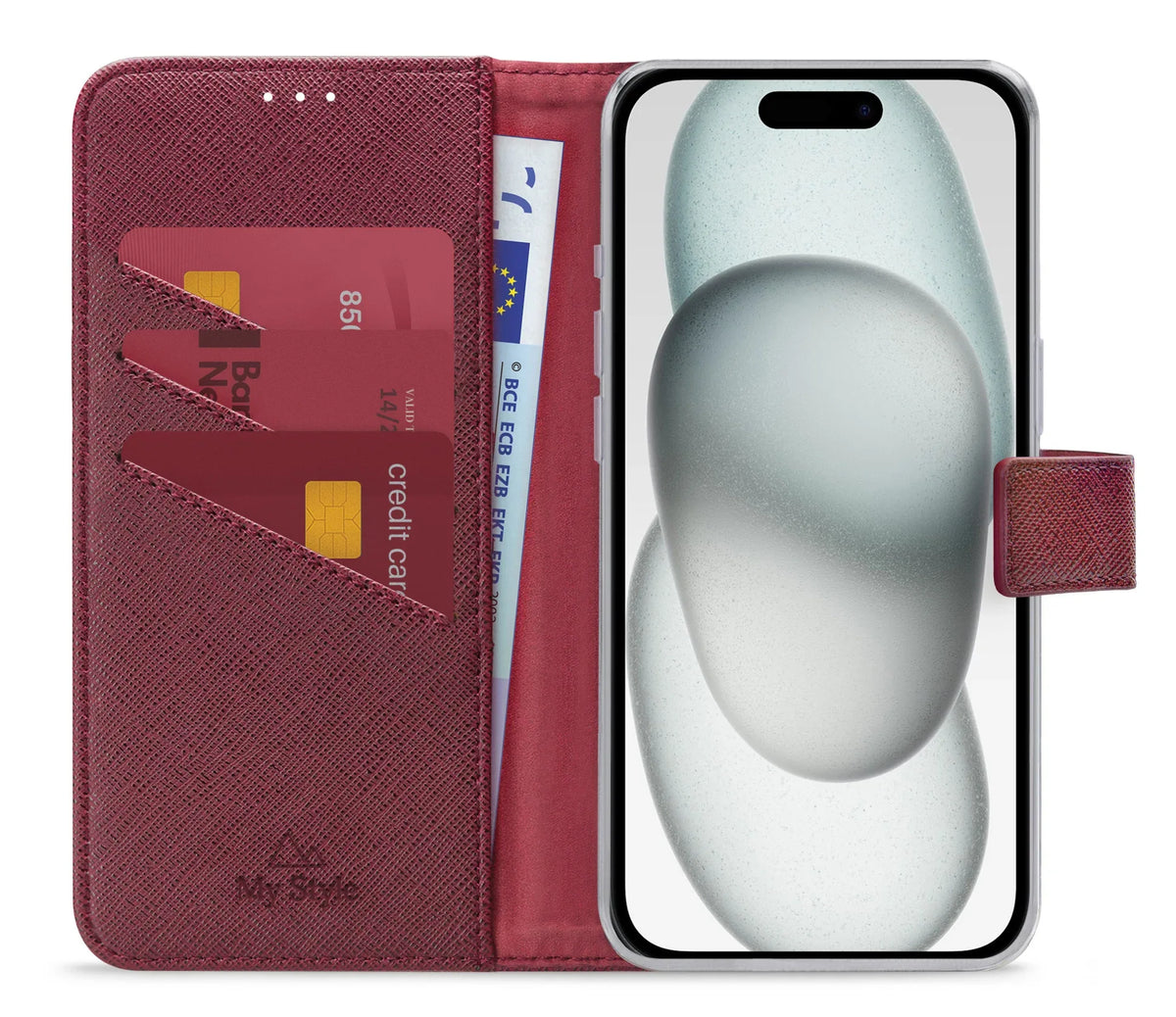 My Style Flex Wallet For Apple Iphone 13/14/15 Bordeaux - Essentify