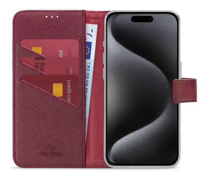 My Style Flex Wallet For Apple Iphone 15 Pro Bordeaux - Essentify