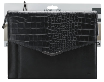 Mobilize Elegant Universal Tablet Clutch Black Croco - Essentify
