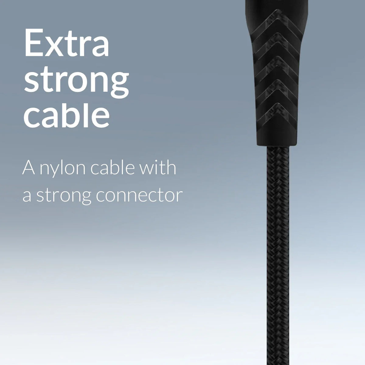 Mobilize Strong Nylon Cable Usb-C To Usb-C 20Cm. 100W Black - Essentify