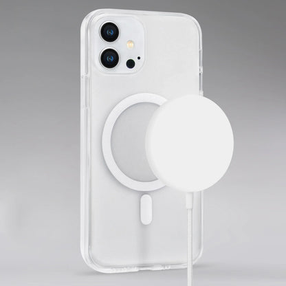 Mobilize Strong Magnetic Wireless Charger Magsafe Compatible 15W White - Acrylic - Essentify
