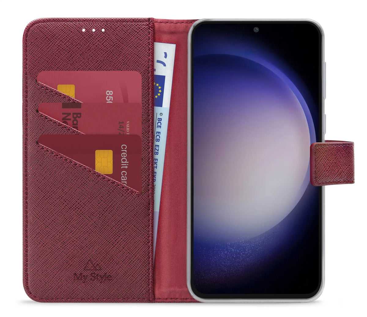 My Style Flex Wallet For Samsung Galaxy S23 Fe 5G Bordeaux - Essentify