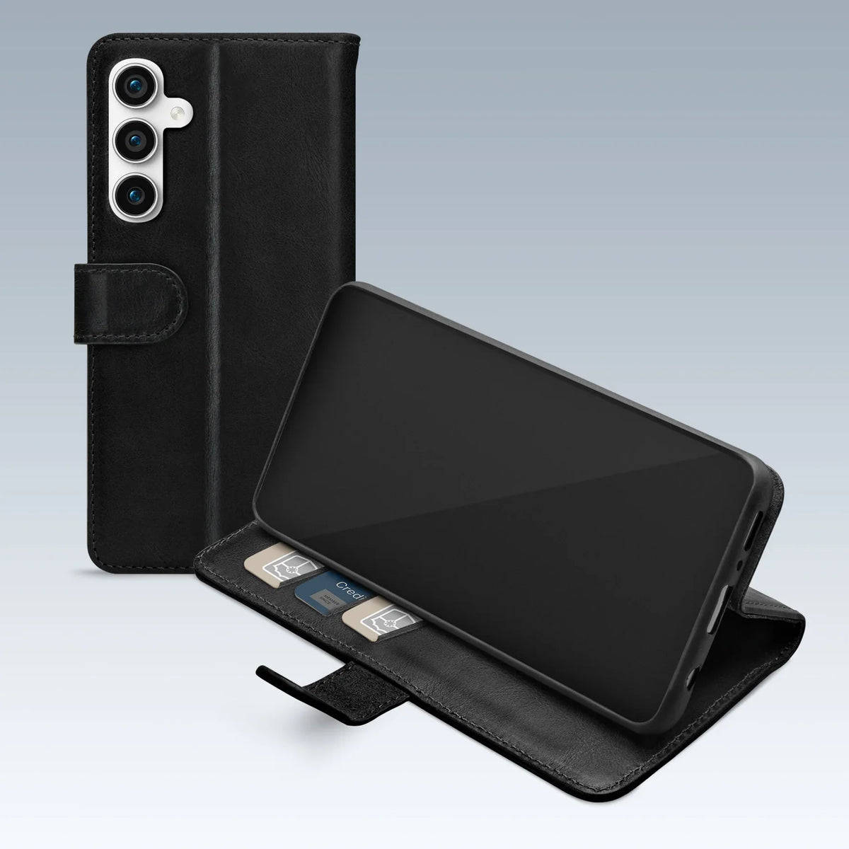 Mobilize Premium Gelly Wallet Book Case Samsung Galaxy S23 Fe 5G Black - Essentify