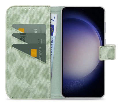 My Style Flex Wallet For Samsung Galaxy S23 Fe 5G Green Leopard - Essentify