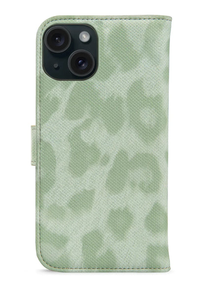 My Style Flex Wallet For Apple Iphone 15 Plus Green Leopard - Essentify