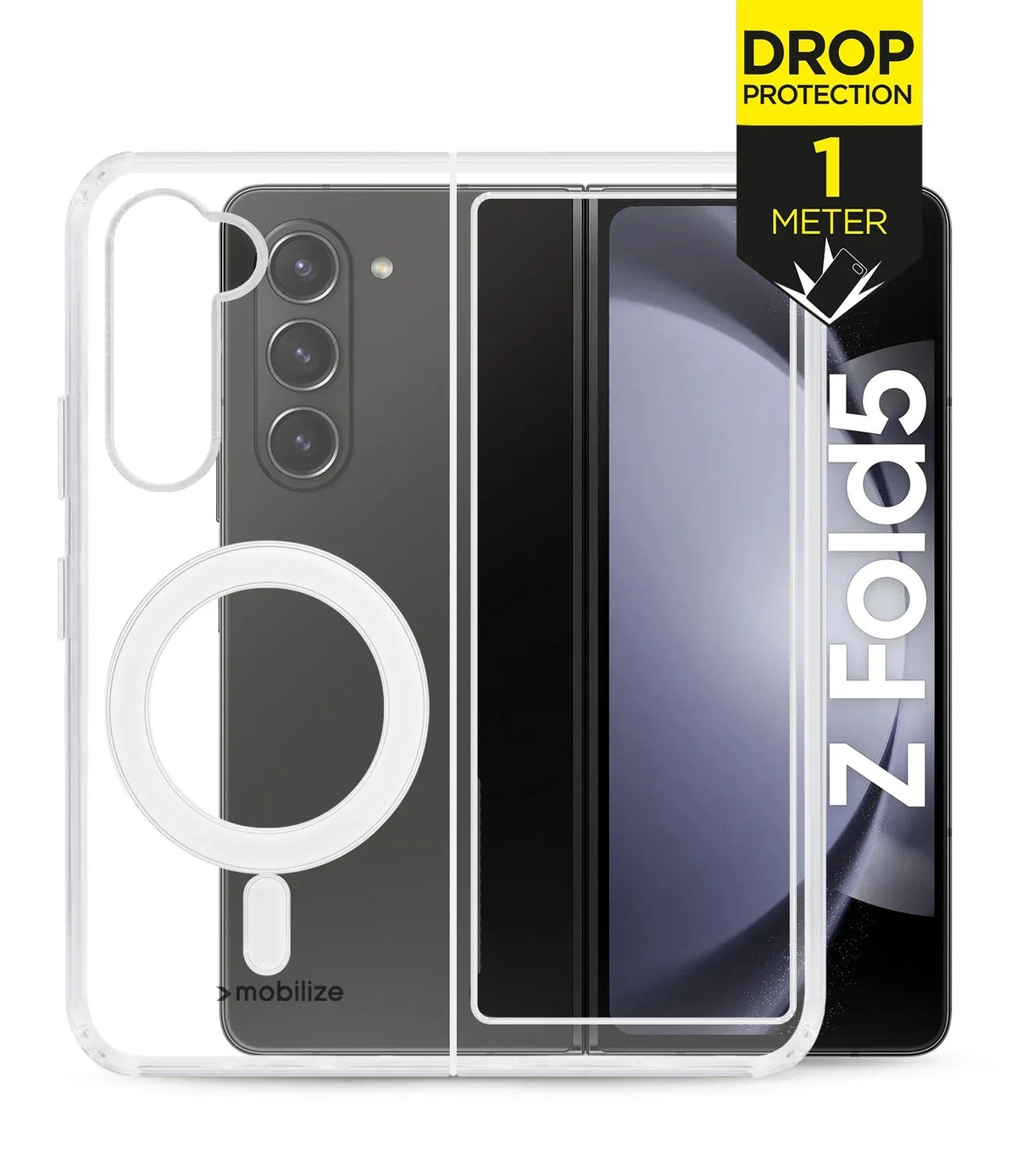 Mobilize Magsafe Compatible Naked Protection Case For Samsung Galaxy Z Fold5 Clear - Essentify