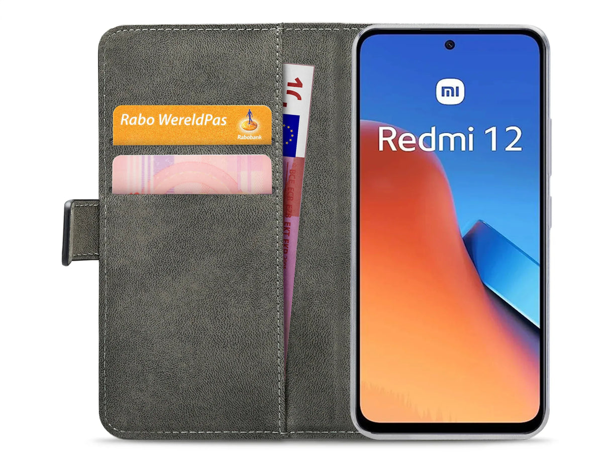 Mobilize Classic Gelly Wallet Book Case Xiaomi Redmi 12 Black - Essentify
