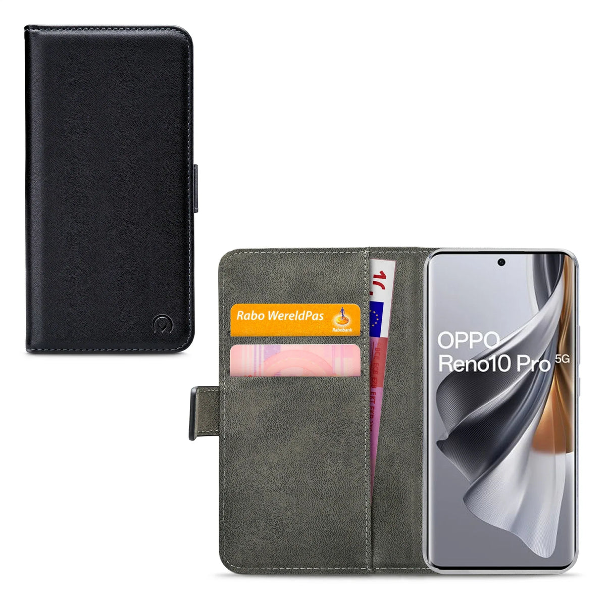 Mobilize Classic Gelly Wallet Book Case Oppo Reno10/Reno10 Pro 5G Black - Essentify