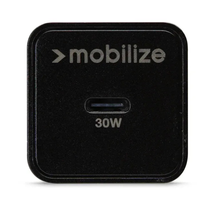 Mobilize Wall Charger Usb-C Gan 30W With Pd/Pps Black - Essentify