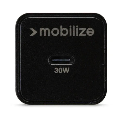 Mobilize Wall Charger Usb-C Gan 30W With Pd/Pps Black - Essentify