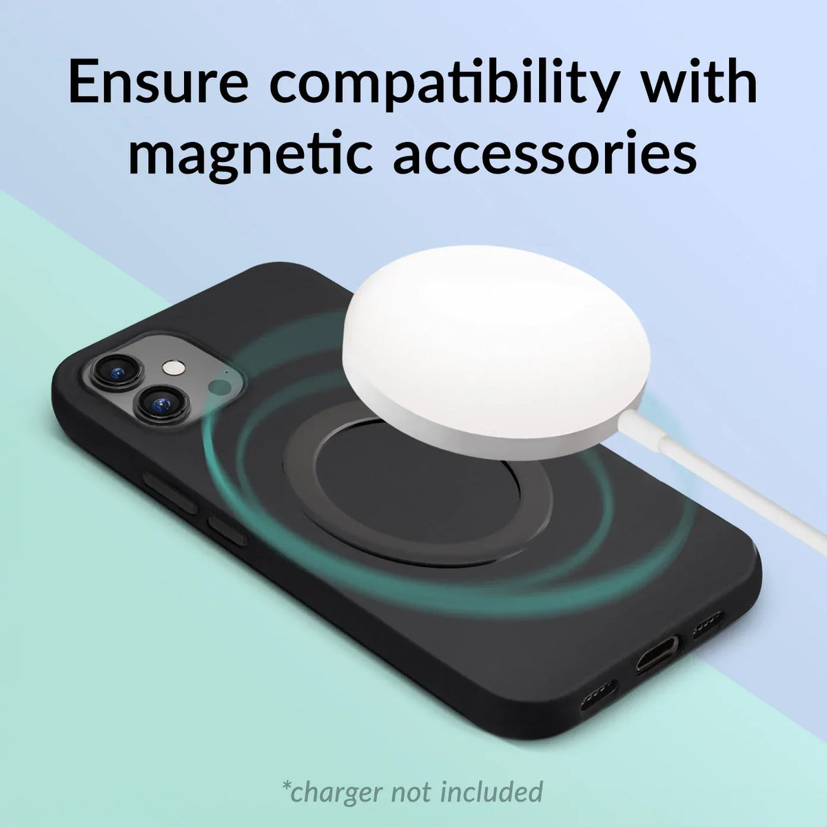 Mobilize Magsafe Compatible Metal Ring Black (2-Pack) - Essentify