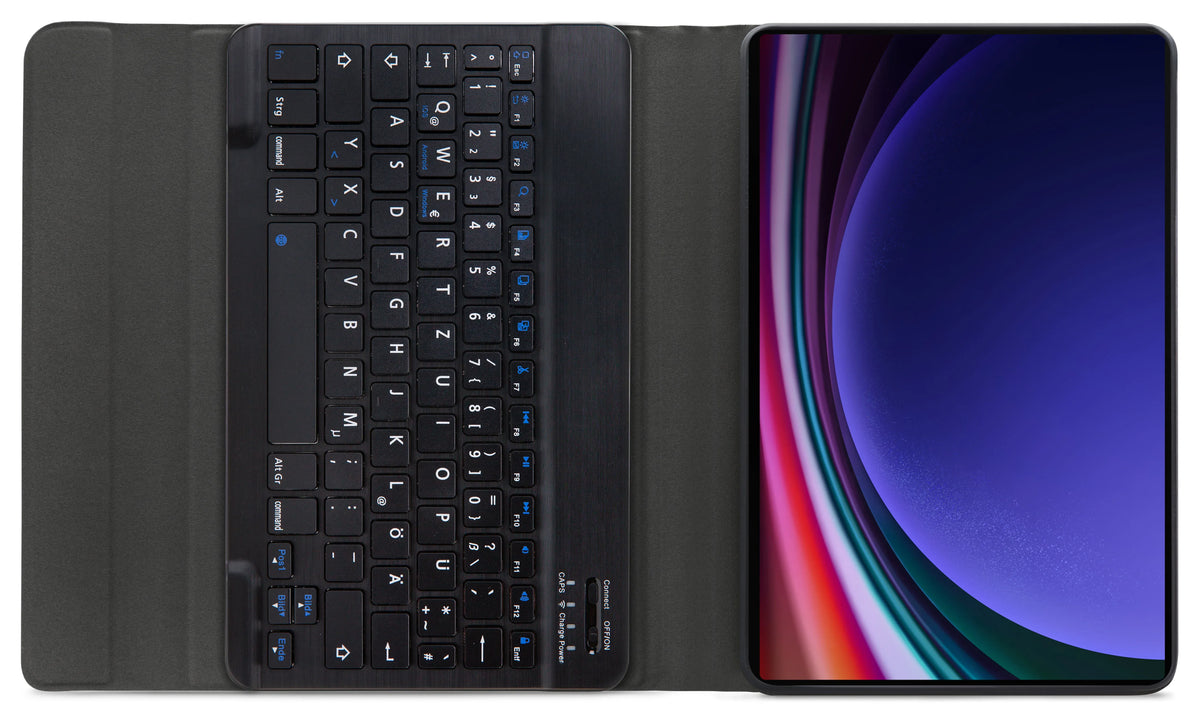 Mobilize Detachable Bluetooth Keyboard Case Samsung Galaxy Tab S9 11/S9 Fe 10.9 Black Qwertz - Essentify