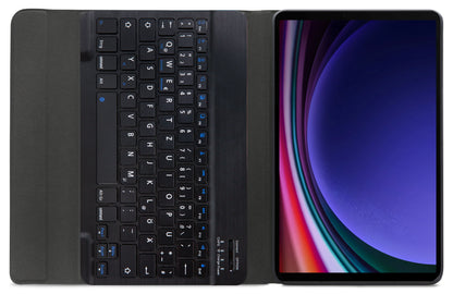Mobilize Detachable Bluetooth Keyboard Case Samsung Galaxy Tab S9+/S9 Fe+/S10+ 12.4 Black Qwertz - Essentify