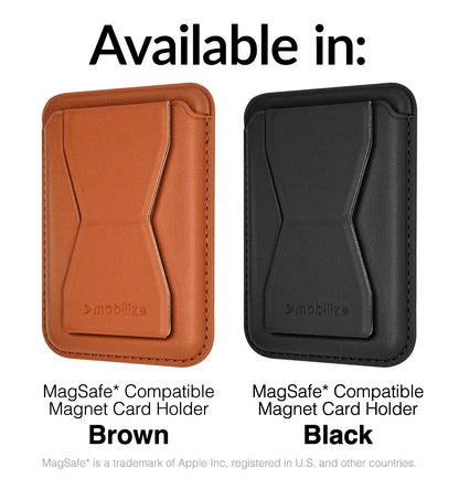 Mobilize Magsafe Compatible Magnet Card Holder Black - Essentify