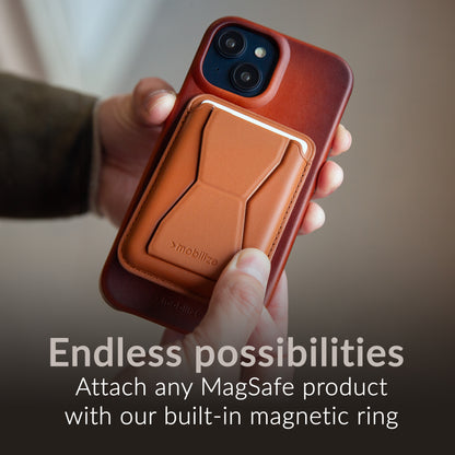 Mobilize Magsafe Compatible Premium Leather Case Apple Iphone 15 Pro Max Burned Cognac