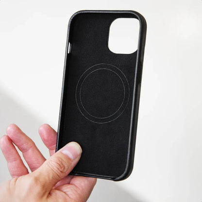 Mobilize Magsafe Compatible Premium Leather Case Apple Iphone 15 Black - Essentify