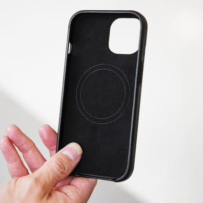 Mobilize Magsafe Compatible Premium Leather Case Apple Iphone 15 Pro Max Black