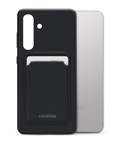 Mobilize Rubber Gelly Card Case Samsung Galaxy S24+ 5G Matt Black - Essentify