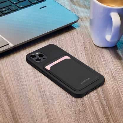 Mobilize Rubber Gelly Card Case Samsung Galaxy S24+ 5G Matt Black - Essentify