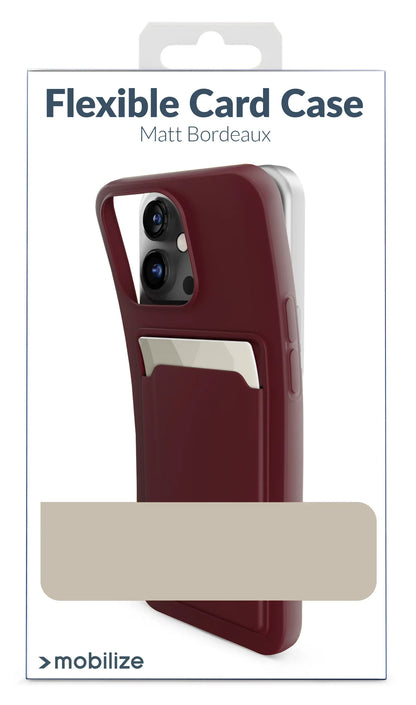 Mobilize Rubber Gelly Card Case Samsung Galaxy S24+ 5G Matt Bordeaux - Essentify