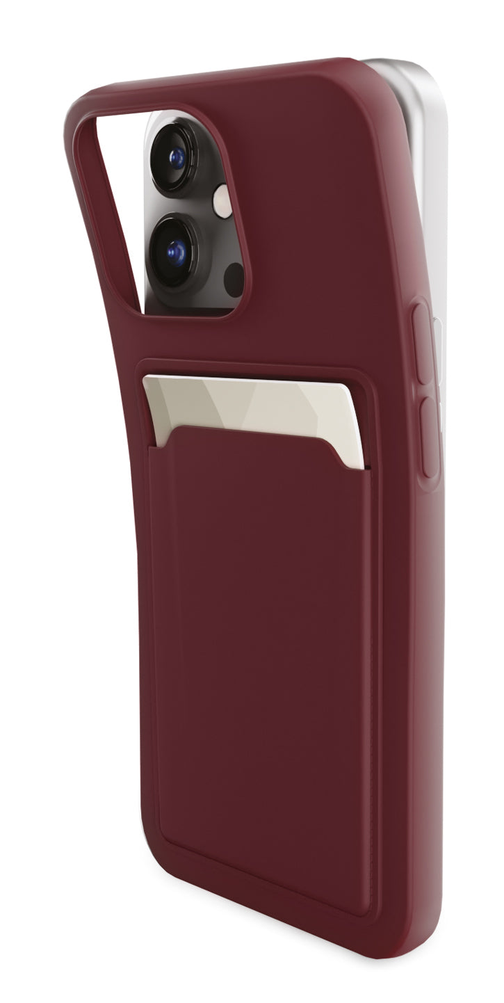 Mobilize Rubber Gelly Card Case Samsung Galaxy S24 Ultra 5G Matt Bordeaux