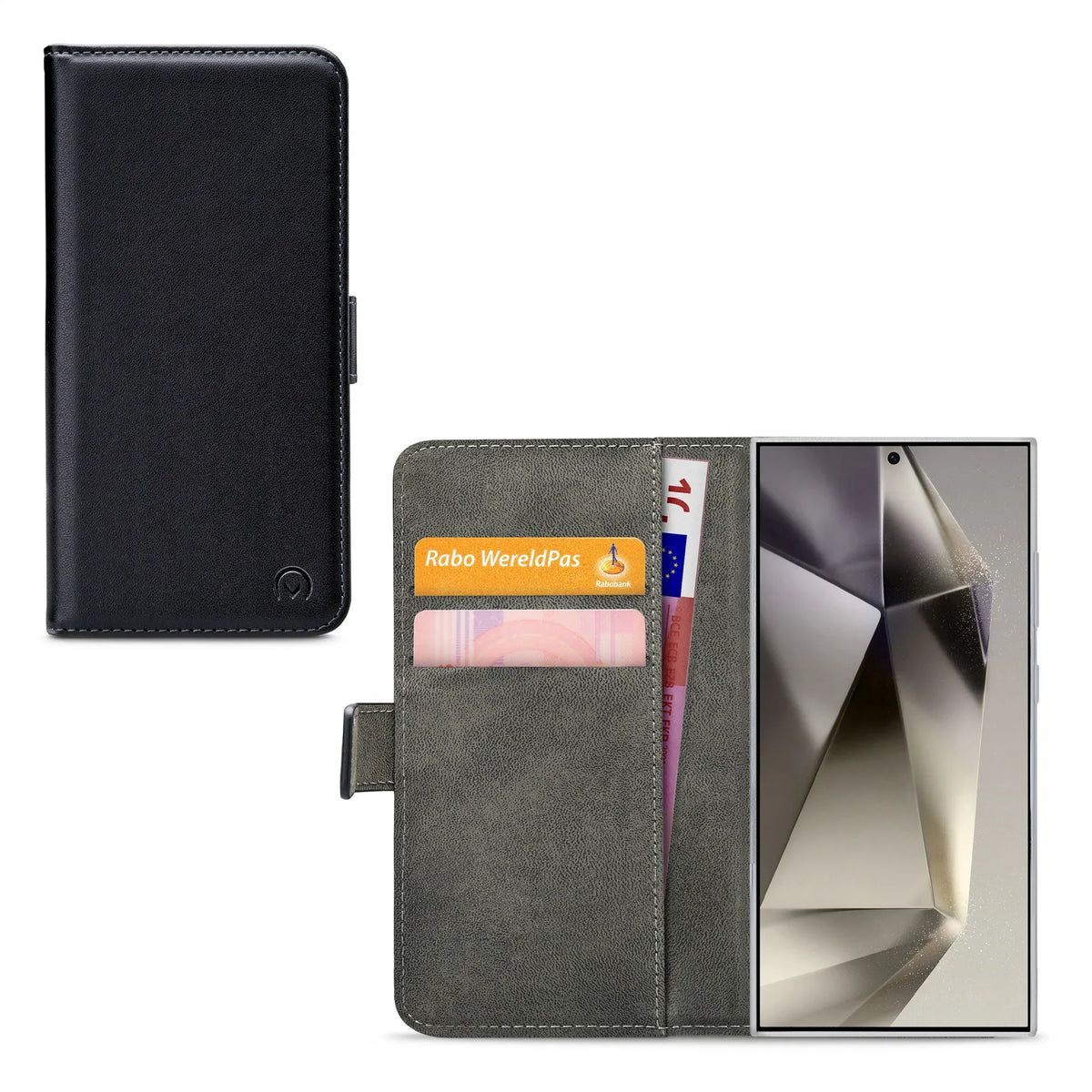 Mobilize Classic Gelly Wallet Book Case Samsung Galaxy S24 Ultra 5G Black - Essentify