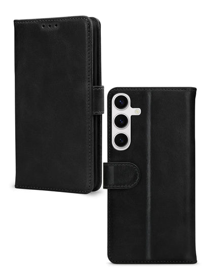 Mobilize Leather Wallet Samsung Galaxy S24+ 5G Black - Essentify