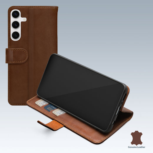 Mobilize Leather Wallet Samsung Galaxy S24+ 5G Brown