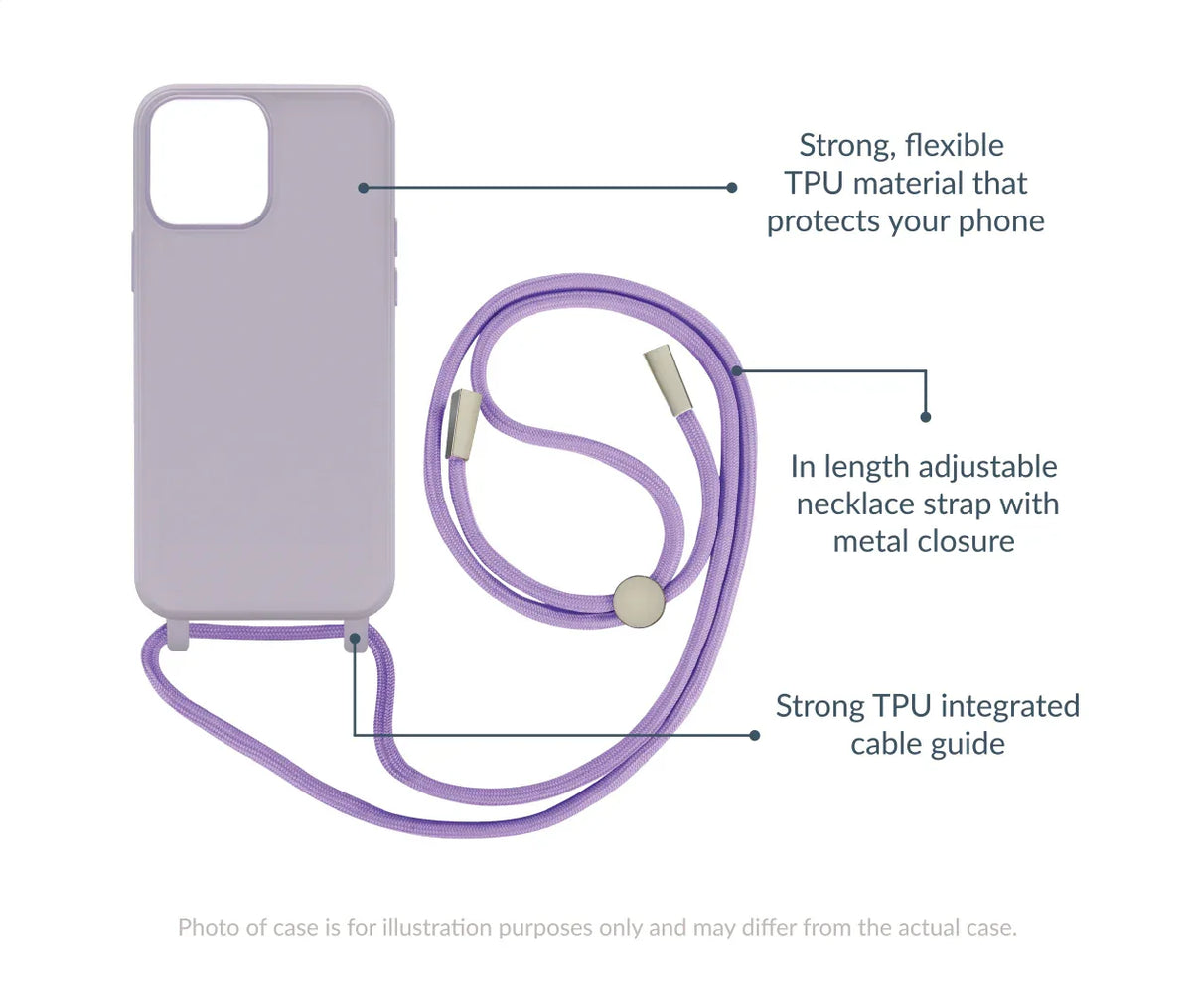 Mobilize Lanyard Gelly Case For Samsung Galaxy S24 Ultra 5G Pastel Purple - Essentify