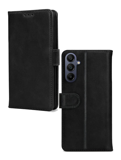 Mobilize Premium Gelly Wallet Book Case Samsung Galaxy A15 4G/5G Black - Essentify