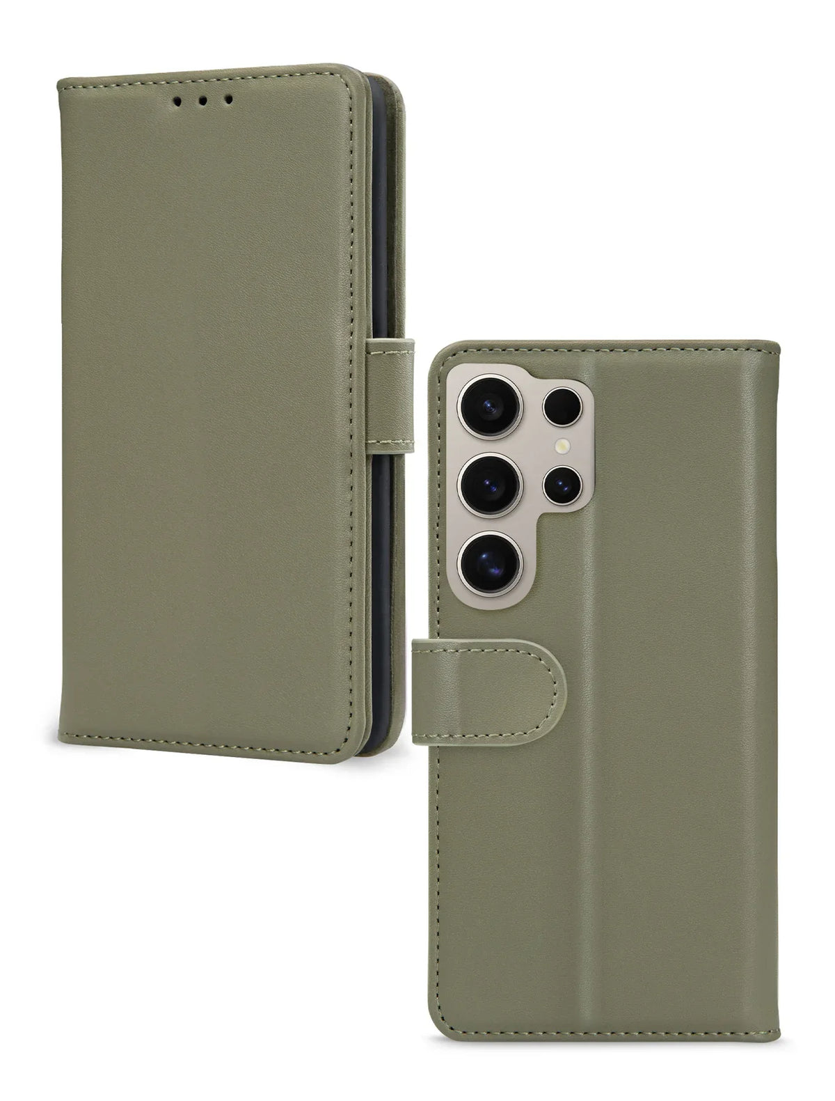 Mobilize Premium Gelly Wallet Book Case Samsung Galaxy S24 Ultra 5G Green - Essentify