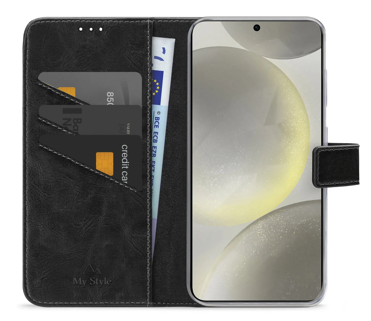 My Style Flex Wallet For Samsung Galaxy S24 5G/S25 5G Black - Essentify