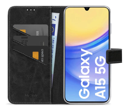 My Style Flex Wallet For Samsung Galaxy A15 4G/5G Black - Essentify