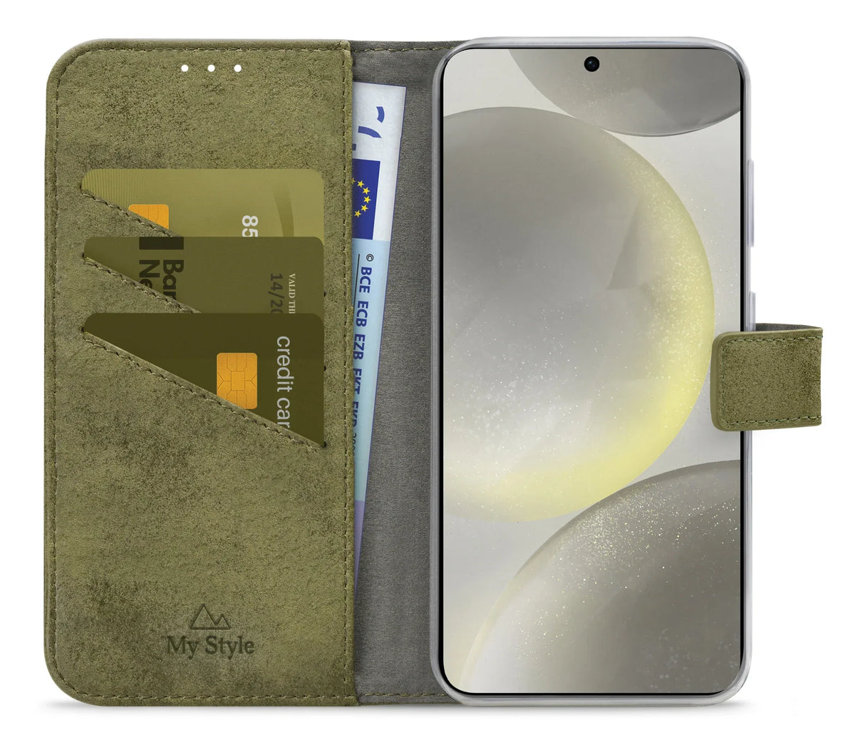 My Style Flex Wallet For Samsung Galaxy S24+ 5G Olive - Essentify