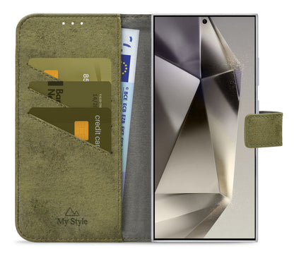 My Style Flex Wallet For Samsung Galaxy S24 Ultra 5G Olive