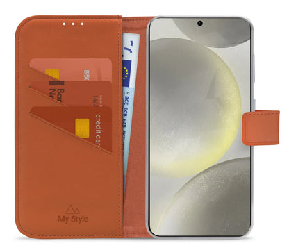 My Style Flex Wallet For Samsung Galaxy S24 5G/S25 5G Rust Red - Essentify