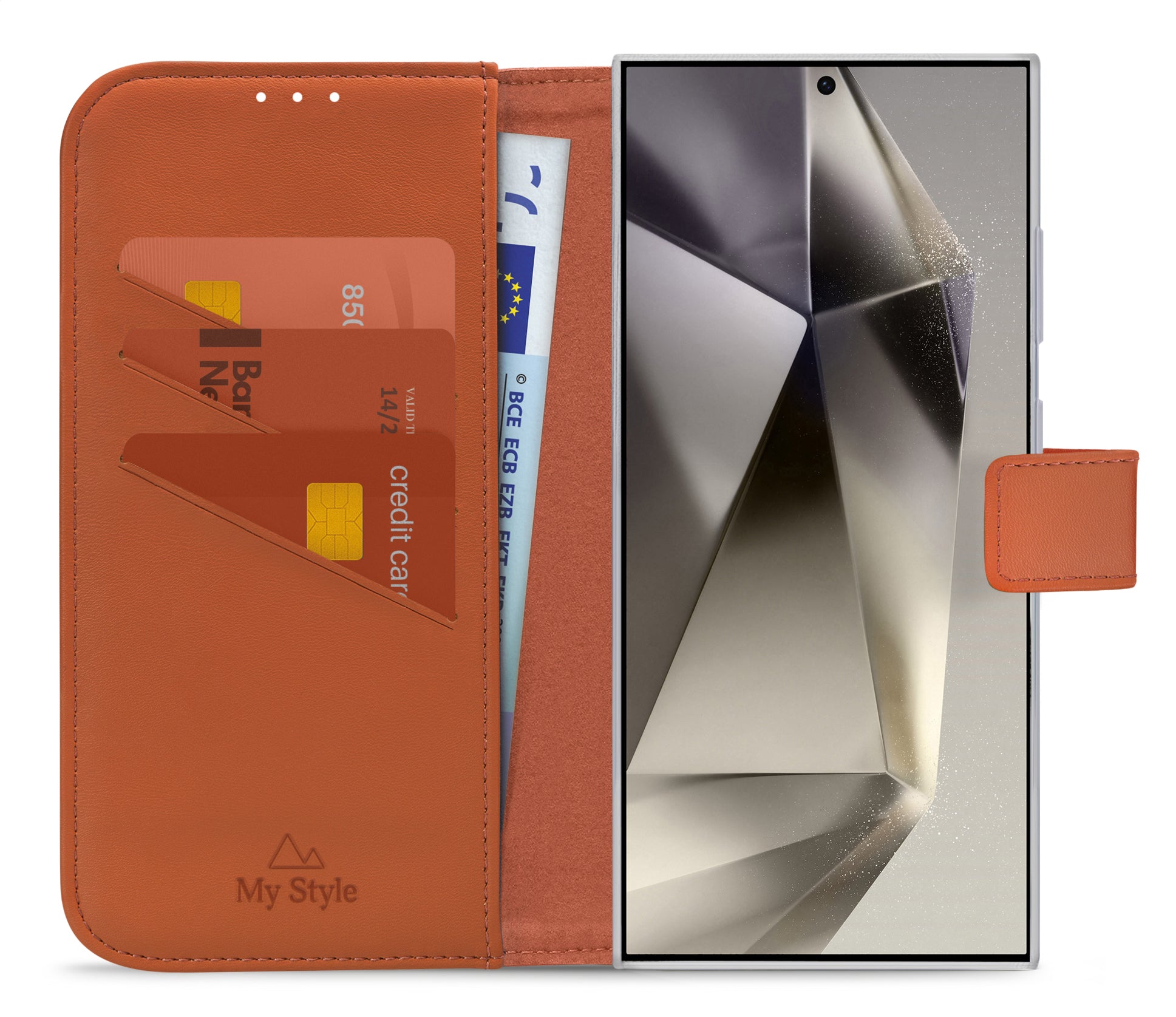 My Style Flex Wallet For Samsung Galaxy S24 Ultra 5G Rust Red