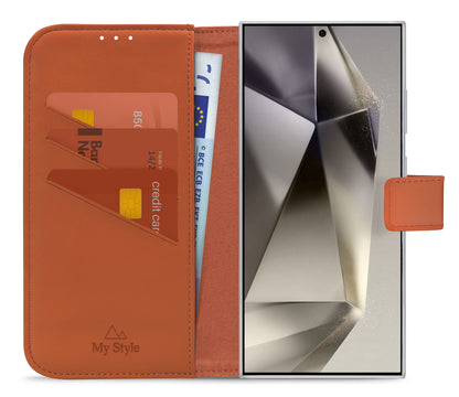 My Style Flex Wallet For Samsung Galaxy S24 Ultra 5G Rust Red
