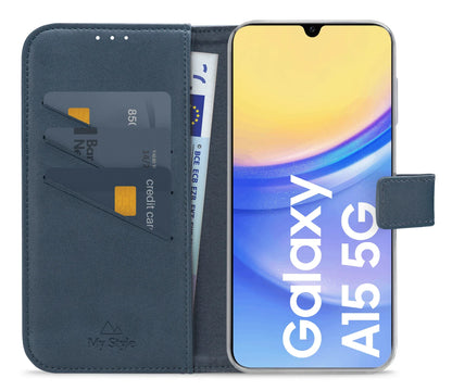 My Style Flex Wallet For Samsung Galaxy A15 4G/5G Ocean Blue - Essentify