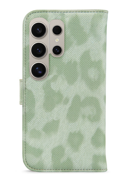 My Style Flex Wallet For Samsung Galaxy S24 Ultra 5G Green Leopard